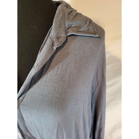 Eberjey Gisele Sleep Shirt Night Shirt Steel Blue Modal Stretch Small - Picture 2 of 6
